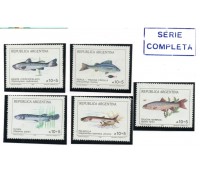 Argentina 1989 Peixes Série Completa mint 28.678