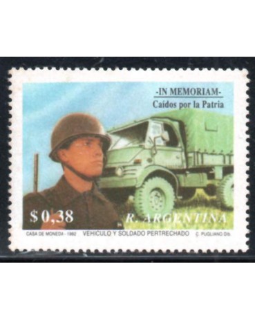 Argentina 1992 em memórias aos caidos pela pátria - novo 28.679