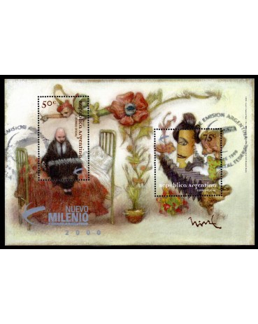 Argentina 1999 Bloco Carimbado Novo milênio 28.687
