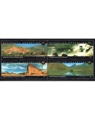 Argentina 2002 4 selos mint Paisagens Argentinas 28.706