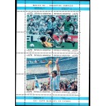 Futebol Argentina 1986 Bloco mint XIII Copa Mundial de Futebol 28.708