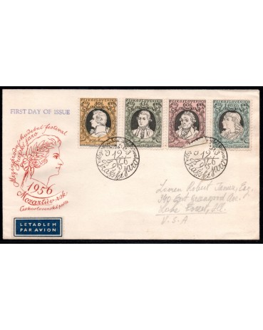 Checosloáquia 1956 Fdc 28.714