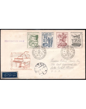 Checoslováquia 1956 Fdc 28.716