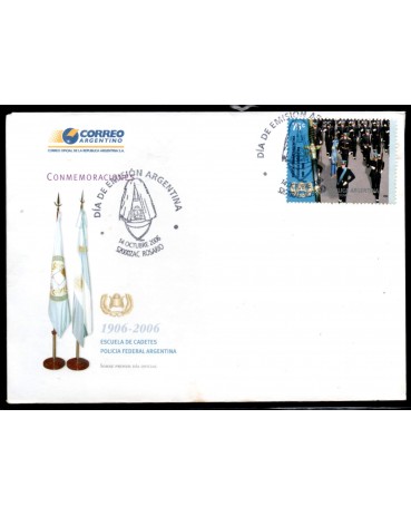 Argentina 2006 Fdc e Edital 100 anos da Escola de Cadetes da Políicia Federal Argentina 28.747