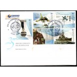 Argentina 2007 Fdc e Edital 25 anos do Coflito do Atlântico Sul, 5 selos 28.755