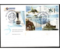 Argentina 2007 Fdc e Edital 25 anos do Coflito do Atlântico Sul, 5 selos 28.755