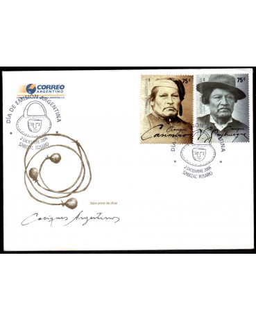 Argentina 2006 Fdc com Edital Origens Argentinas 2 selos 28.756