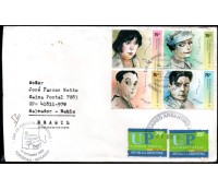 Argentina 2002 Carta Circulada para o Brasil 6 selos 28.759
