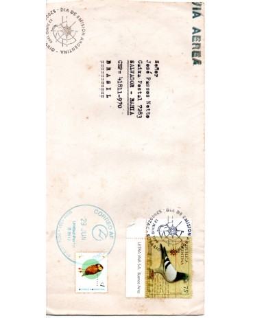 Argentina 1999 carta circulada 28.762