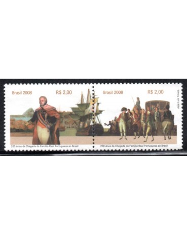 C2721/2722 200 Anos da Chegada da Família Real Portuguesa ao Brasil 28.773 Mint