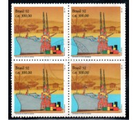 1992 100 Anos do Porto de Santos Carimbo da Agencia dos Correios da Pituba Salvador - Bahia 28.832