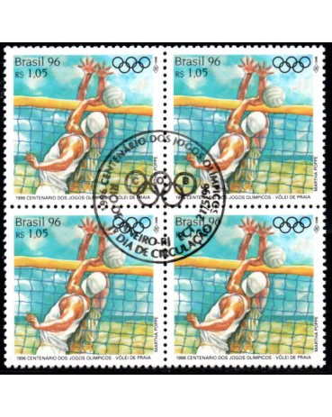 1996 C1998 Centenário da 1ª Olimpiada da Era Moderna,Atenas 1896 e XXVI Olimpiada, Atlanta 28.837 CBC RJ  