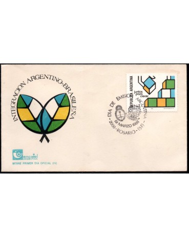 Argentina 1988 Fdc Integração Argentino-Brasileiro 28.849
