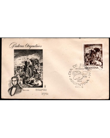 Argentina 1964 Fdc Pintores Argentinos - Carlos Morel 28.851