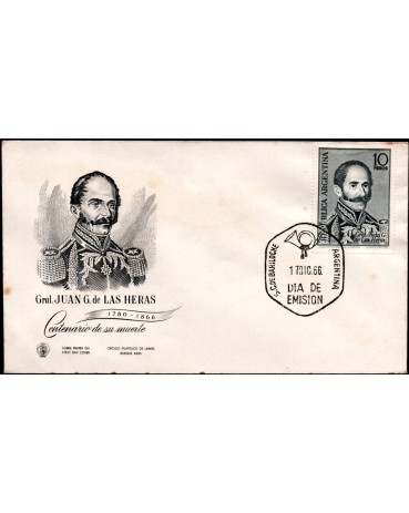 Argentina 1966 Gral. Juan G. de Las Heras 28.854