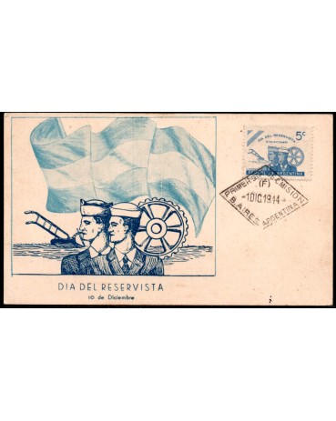 Argentina 1944 Dia do Reservista - Circulado para o Brasil - RS .28.887