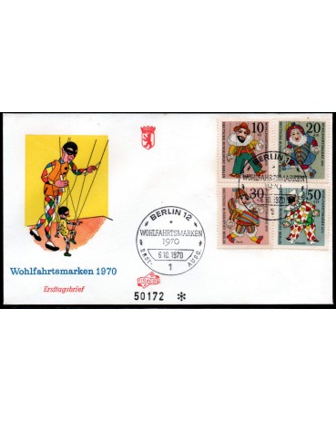 Alemanha Berlin 1970 Fdc Circo 28.912