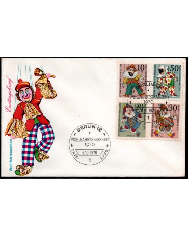 Alemanha Berlin 1970 Fdc Circo 28.918