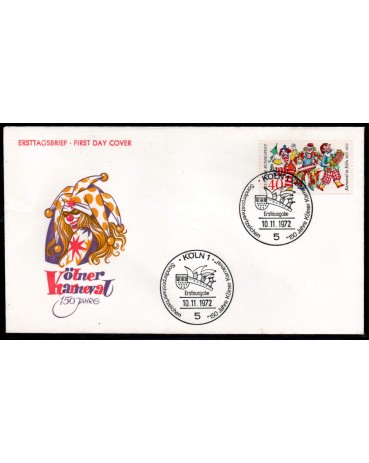 Alemanha Koln 1972 Fdc Circo 28.920