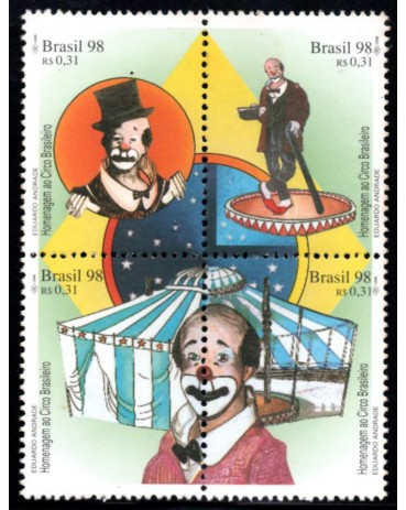 Brasil C2085/2088 Homengem ao Circo Brasileiro - mint 28.943