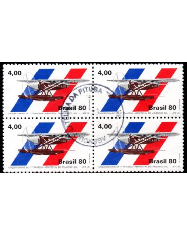 1980 C1146 50 Anos da 1ª Travessia Aeropostal do Atlântico Sul, Carimbo Poderá ser outro - Salvador  28.952