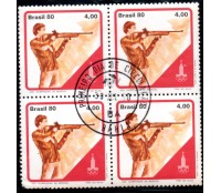 1980 C1153 XXII Olimpíadas de Moscou CBC "Tiro ao Alvo"  Bahia com aminci 28.982