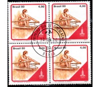 1980 C1155 XXII Olimpíadas de Moscou "Remo" CBC Bahia 28.984