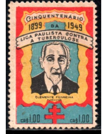 Cinderela Cinquentenário da Liga Paulista contra a Tuberculose - Clemente Ferreira - Fundador 29.003