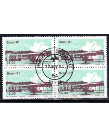 1981 C1238 Centenário do Nascimento de  Theodomiro Carneiro Santiago CPD-BA 29.930