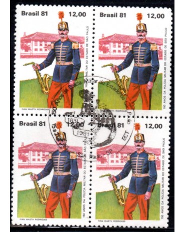1981 C1240 150 Anos da Políia Militar do Estado de São Paulo CBC-SP 29.940