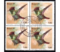 1981 C1197 Fauna Brasileira - Beija-Flores "Topetinho Vermelho" CPD-BA 29.943