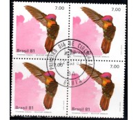 1981 C1199 Fauna Brasileira - Beija-flores "Beija-Flor-Vermelho" CPD-BA 29.945