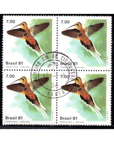 1981 C1200 Fauna Brasileira - Beija-Flores "Limpa-Casa" CPD BA 29.946