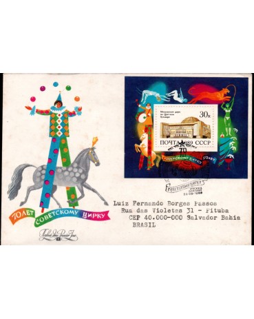 Rússia 1989 Envelope Nominal 29.970