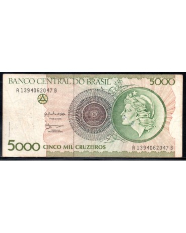 Brasil C222 Sob 1990 Cinco Mil Cruzeiros 29.990