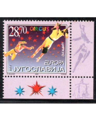 Iugoslávia 2002 "Trapezistas" Mint 30.006