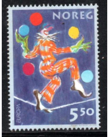 Noruega 2002 "Palhaço na Corda" Mint 30.011