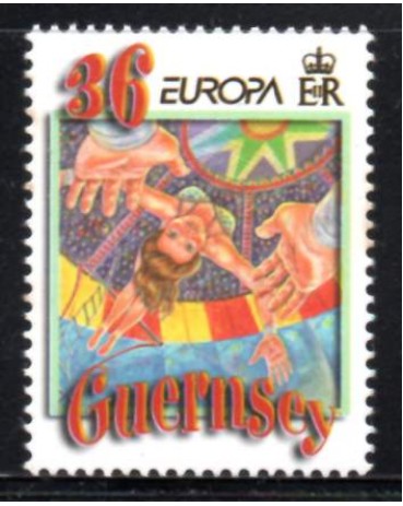 Guernsey 2002 Tema O Circo - Mint 30.024