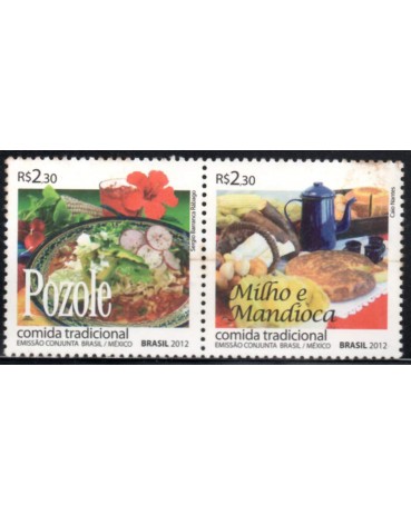 C3216/3215 RELAÇÕES DIPLOMÁTICAS MÉXICO MILHO E MANDIOCA 2012 - 30.060 Mint