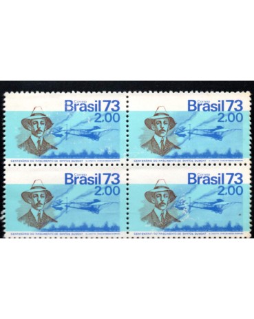 1973 C794 Novo com goma, Centenário do Nascimento de Santos Dumont 30.064
