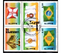 1978 C1055 VII Lubrapex - Bandeiras Históricas - Carimbo Porto Alegre 30.115