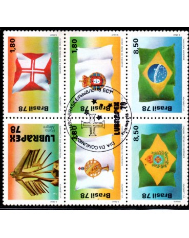 1978 C1055 VII Lubrapex - Bandeiras Históricas - Carimbo Porto Alegre 30.115