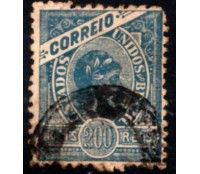 R98 200 réis azul carimbado 30.135