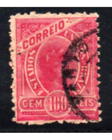 R95 100 réis vermelho carimbado 30.147