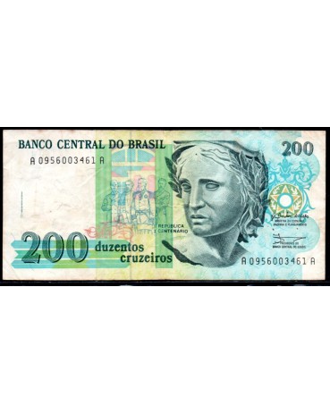 Brasil C215 duzentos cruzeiros MBC 1990 - 28.519