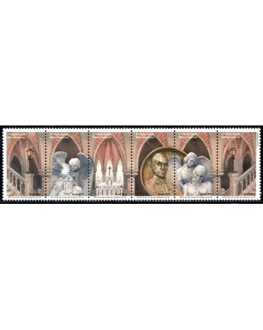 C3840 SE-TENANT 100 ANOS DA CRIPTA DA CATEDRAL DA SÉ - 30.302 Mint