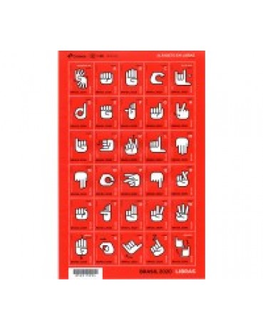 C3916 FOLHA ALFABETO EM LIBRAS 30.303 Mint