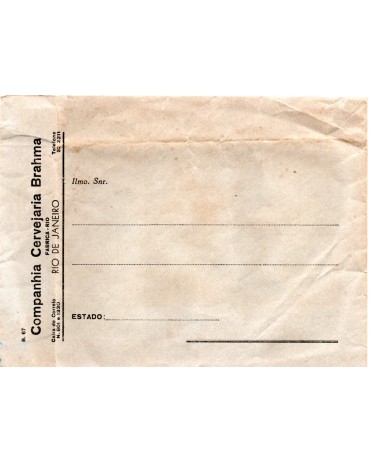 Envelope Antigo sem uso da Companhia Cervejaria Brahmav- Rio de Janeiro 30.346