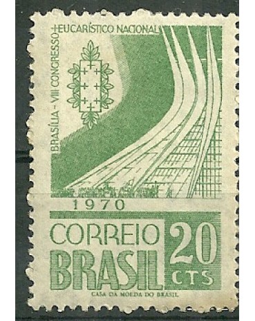C676  8º CONG. EUCARÍSTICO NACIONAL 1970 Novo
