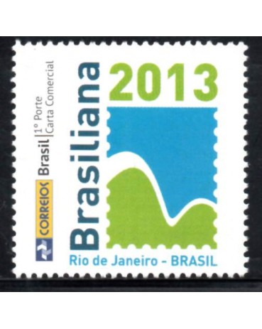 PB0001 Selo Personalizado Brasiliana Logomarca antiga I 2013 Rio de Janeiro 30.379